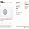 Natural 16.04ct Opal With 1.13ctw Accent Diamonds In Platinum 15.5g With GIA Report