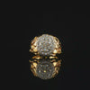 Men's 14K Gold Nugget Ring with .20CTW in Diamonds