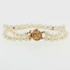 Double Stranded Pearl Bracelet with 14K Gold Clasp