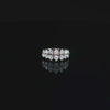 Two Row 1 CTW Natural Diamond Ring Set in 14K White Gold