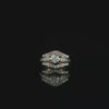 Diamond Ring with Enhancer Band set in 14K White Gold