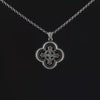 Estate Sterling Silver James Avery Cross Pendant with Necklace