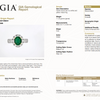 Natural 2ct Oval Emerald & .62ctw Diamond Ring In Platinum Ring Weighs 11.44g